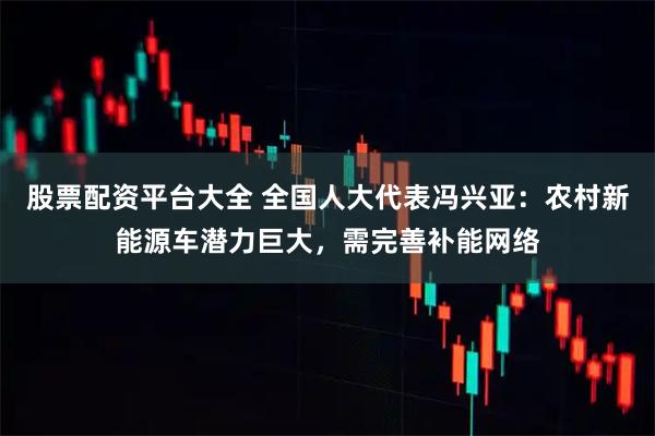 股票配资平台大全 全国人大代表冯兴亚：农村新能源车潜力巨大，需完善补能网络