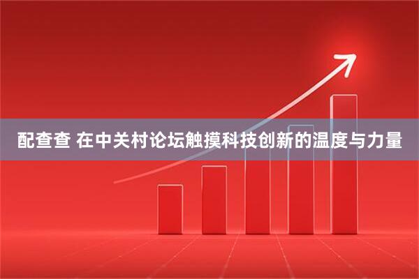 配查查 在中关村论坛触摸科技创新的温度与力量