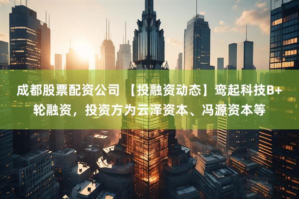 成都股票配资公司 【投融资动态】鸾起科技B+轮融资，投资方为云泽资本、冯源资本等
